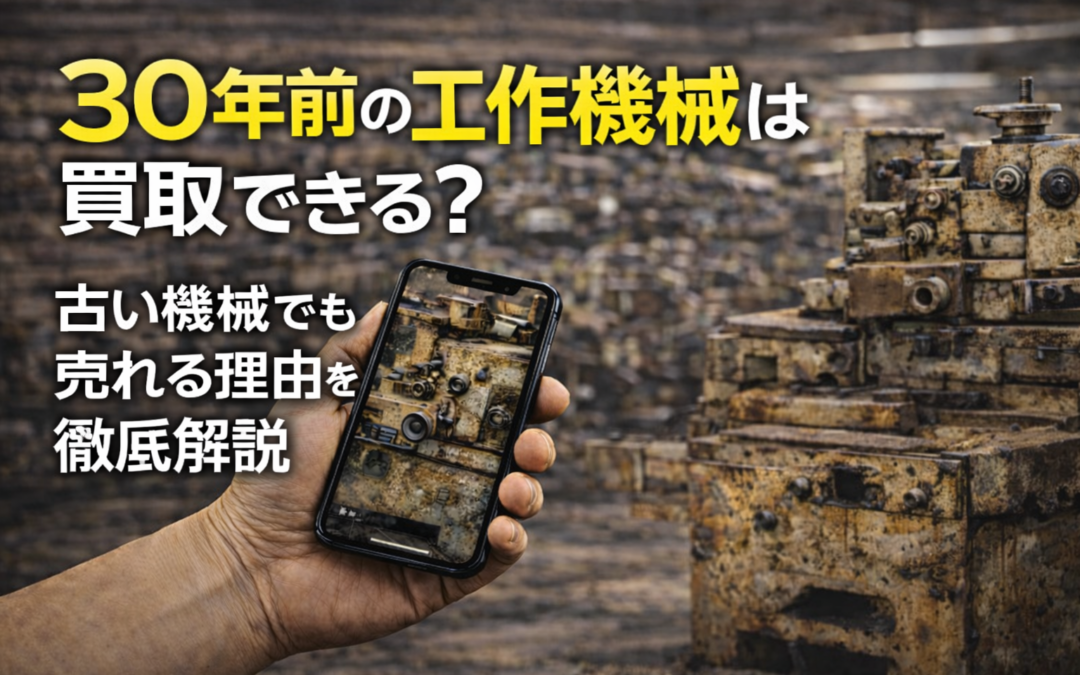 30年前の工作機械は買取できる？古い機械でも売れる理由を徹底解説