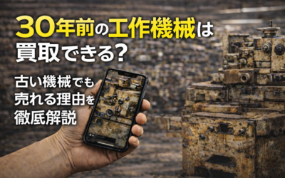 30年前の工作機械は買取できる？古い機械でも売れる理由を徹底解説