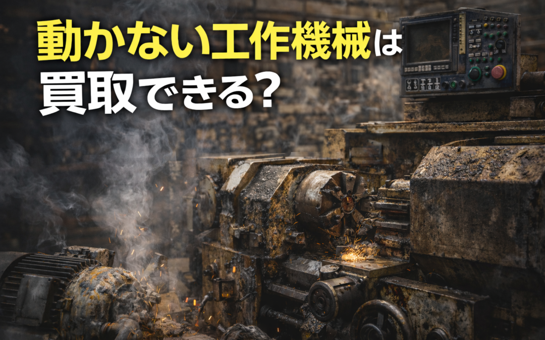動かない工作機械は買取できる？故障・電源が入らない場合の判断基準を解説