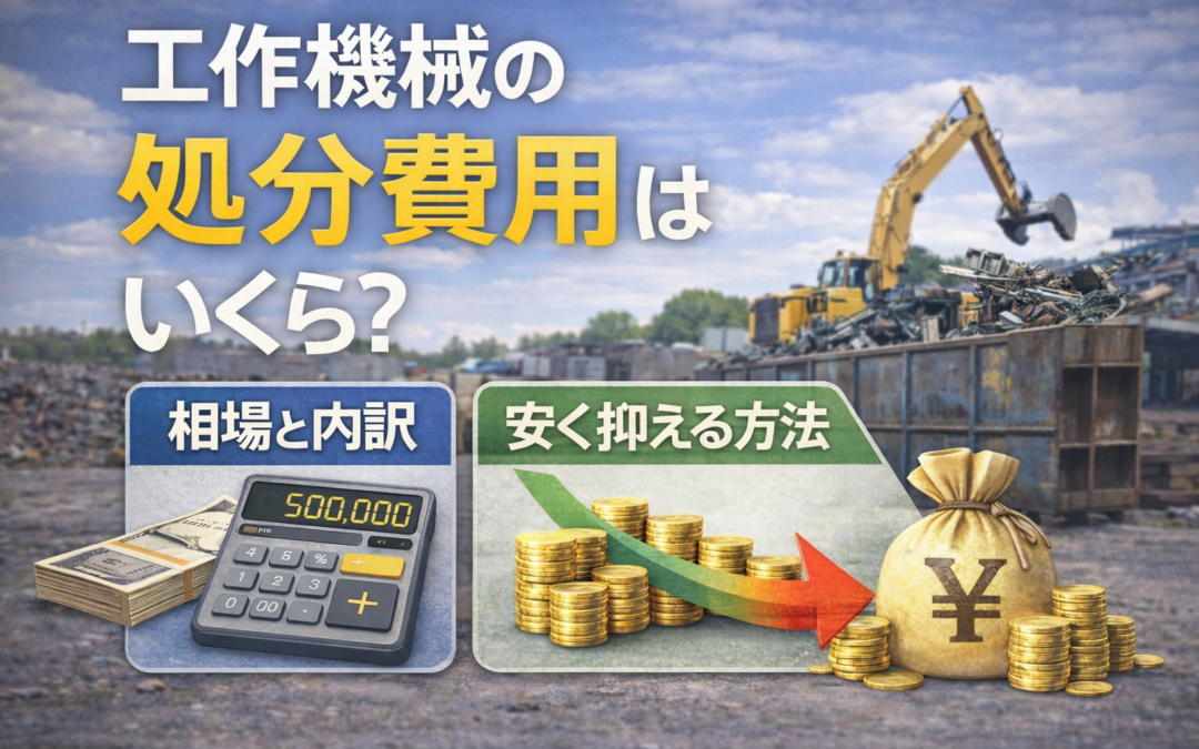 工作機械の処分費用はいくら？相場と内訳、安く抑える方法を徹底解説