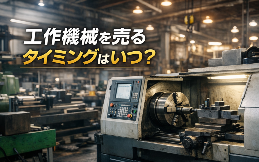 工作機械を売るタイミングはいつがベスト？後悔しない判断基準を徹底解説