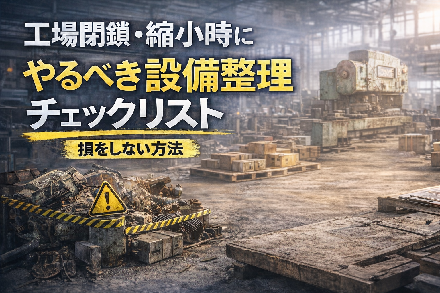 工場閉鎖 チェックリスト