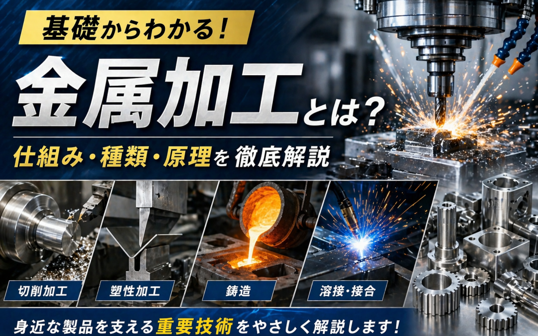 金属加工とは何か？基礎からわかる仕組みと種類を解説