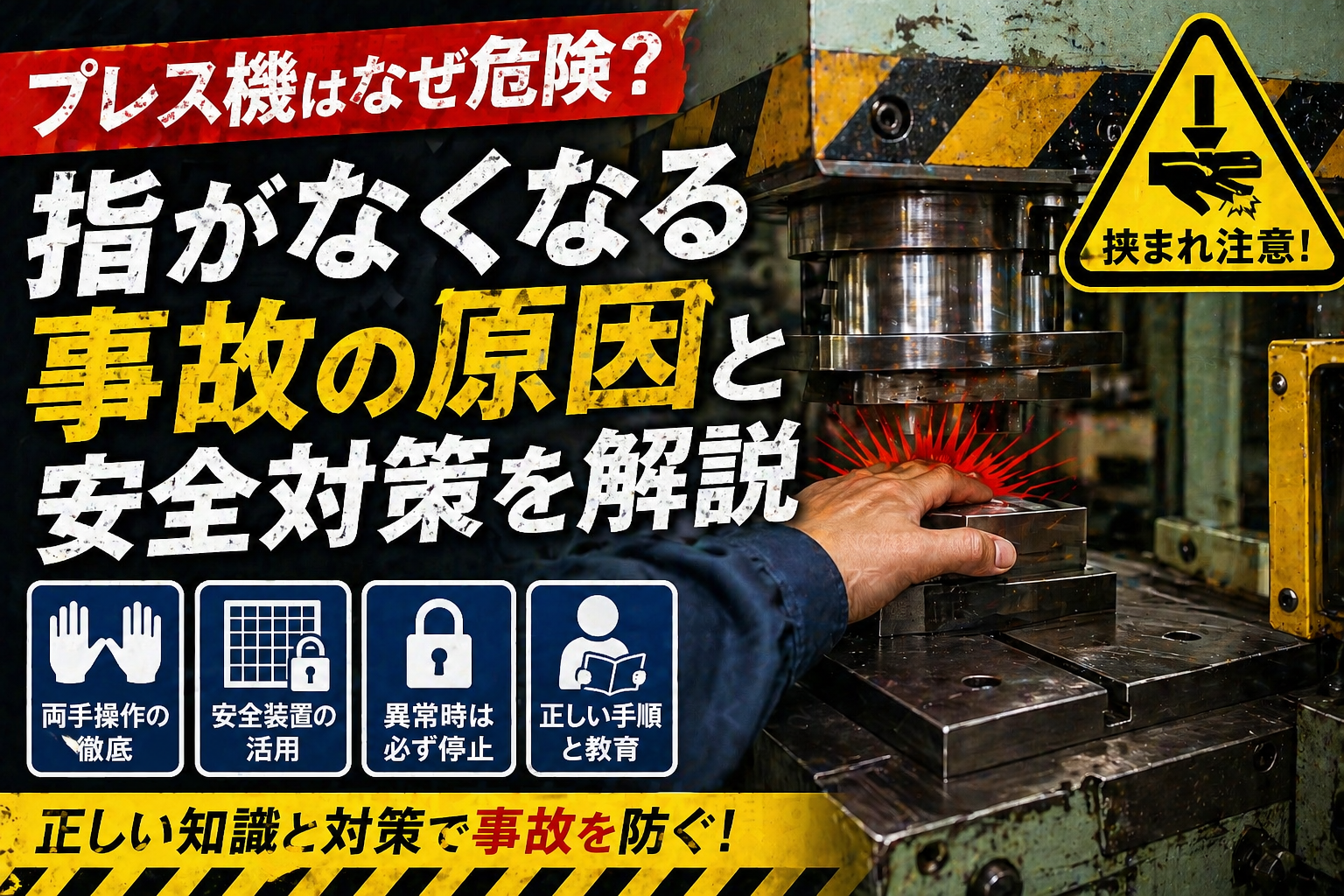 プレス　危険