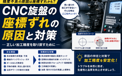 CNC旋盤の座標ずれの原因と対策