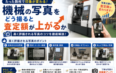機械の写真をどう撮ると査定額が上がるか?買取査定で差がつく撮影のコツ