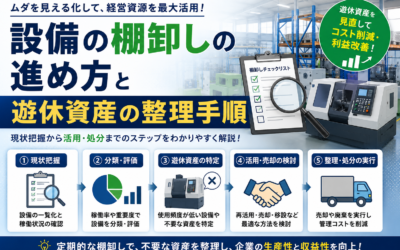 設備の棚卸しをどう進めるか?遊休資産の整理手順と活用法
