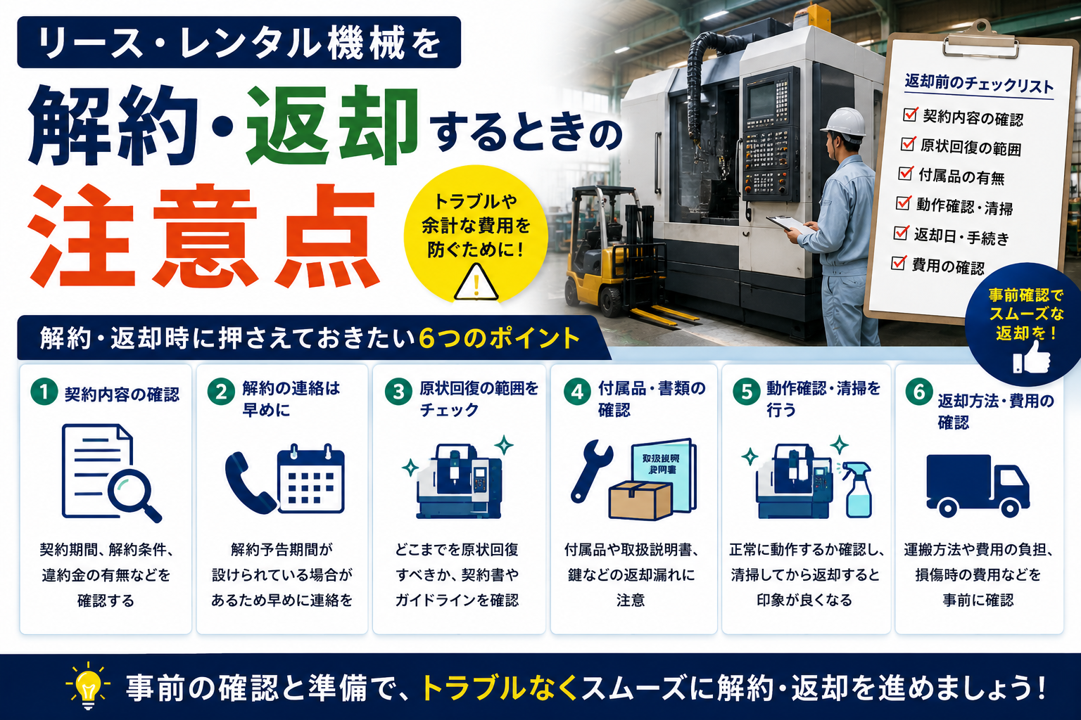 工作機械　リース　解約