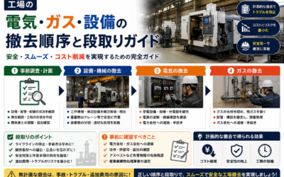 工場の電気・ガス・設備の撤去順序と段取りガイド