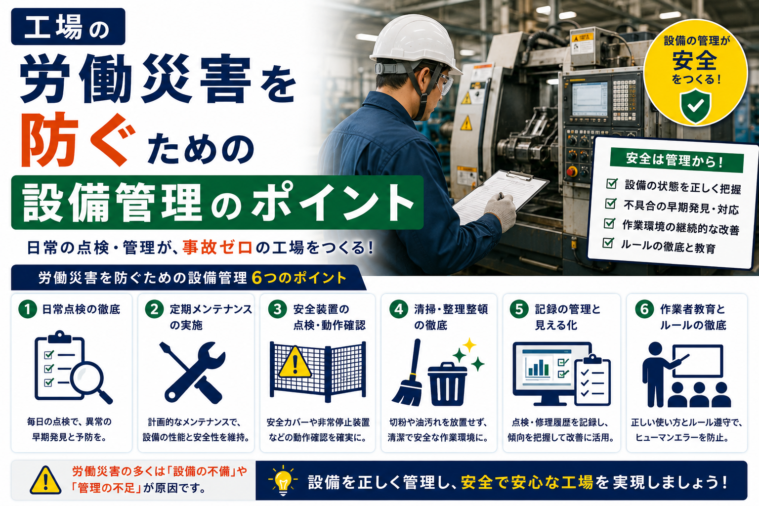 工場　労働災害　防ぐ