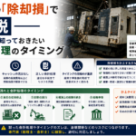 機械の除却損で節税 廃棄前に知っておきたい会計処理のタイミング インフォグラフィック