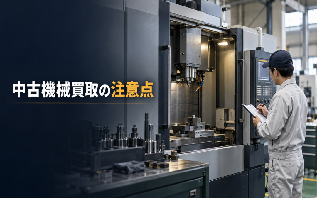 中古機械買取の注意点