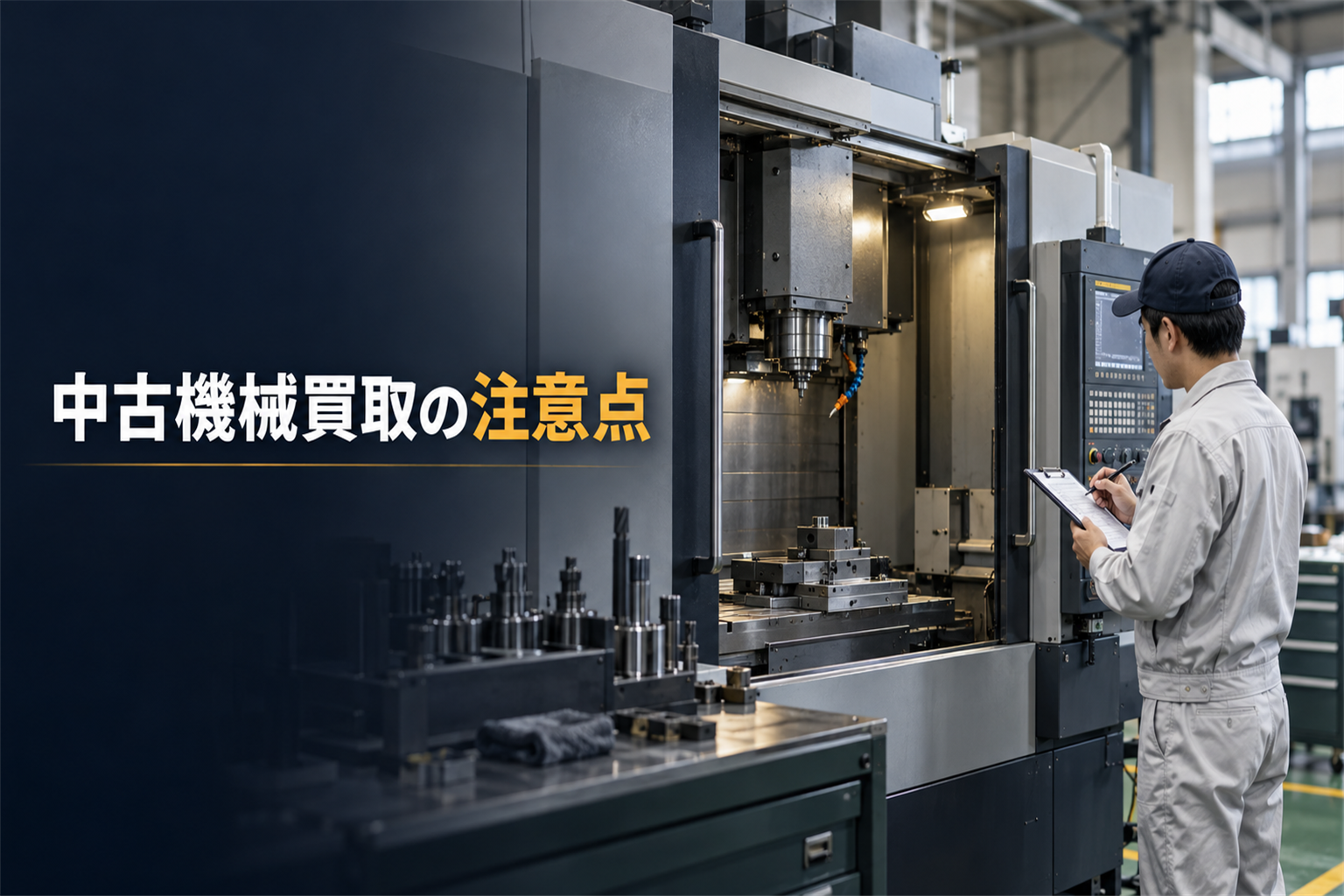 中古機械買取の注意点