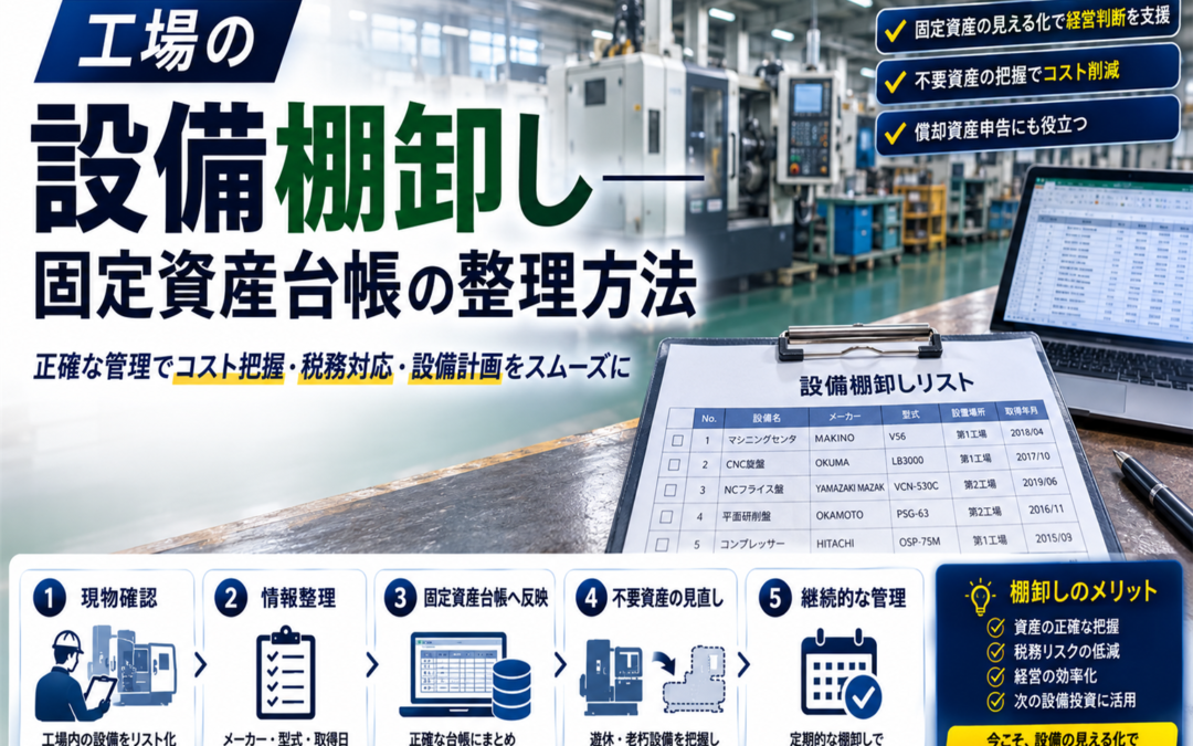 工場の設備棚卸しと固定資産台帳の整理方法