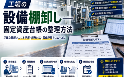 工場の設備棚卸しと固定資産台帳の整理方法