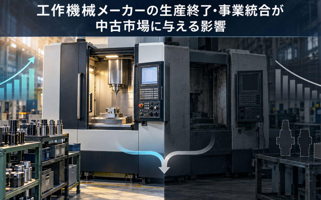工作機械メーカーの生産終了・事業統合が中古市場に与える影響