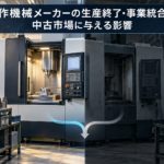 工作機械メーカーの生産終了・事業統合が中古市場に与える影響